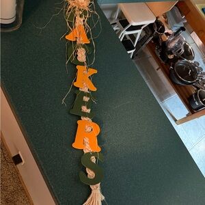 Green and Orange Packers Holiday Decoration